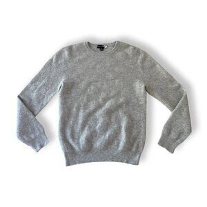 Saks Fifth Avenue textured gray cashmere sweater size M